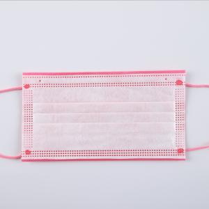 Medical disposable non woven pink dental surgical face mask