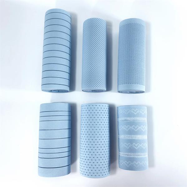 High elasticity and breathability custom thick crochet wide rubber knitted