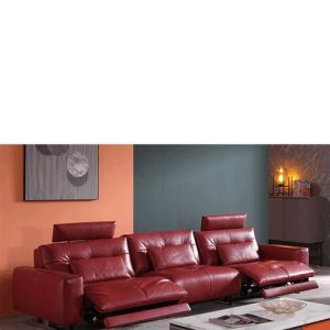 Light Luxury Leather Soft Sofa Space Capsule Cinema Sofa Living Room Combination Electric Reclining Function