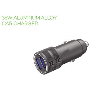 Quality 36W ALUMINUM ALLOY CAR CHARGER for sale
