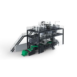 PLA/Pet Nonwoven Fabric Production Line for Disposable Wet Wipe Protective Usage