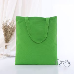 Eco Cotton Tote Canvas Bag Blank Zipper Oxford White Shopping Bag Drawstring