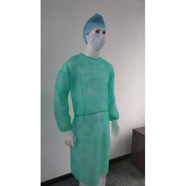 PPE Disposable Waterproof Protective Isolation Gown 25gsm PP Non Woven aami