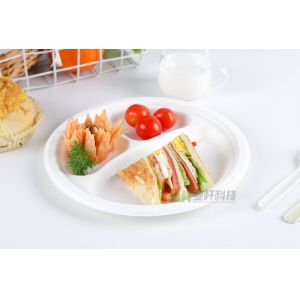 PIATTO TONDO IN POLPA DI CELLULOSA