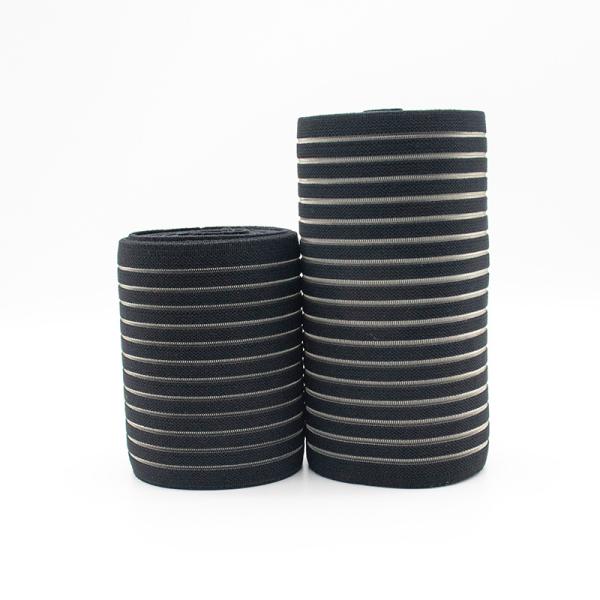 wholesale custom super wide 15cm black fish silk transparent elastic waist band