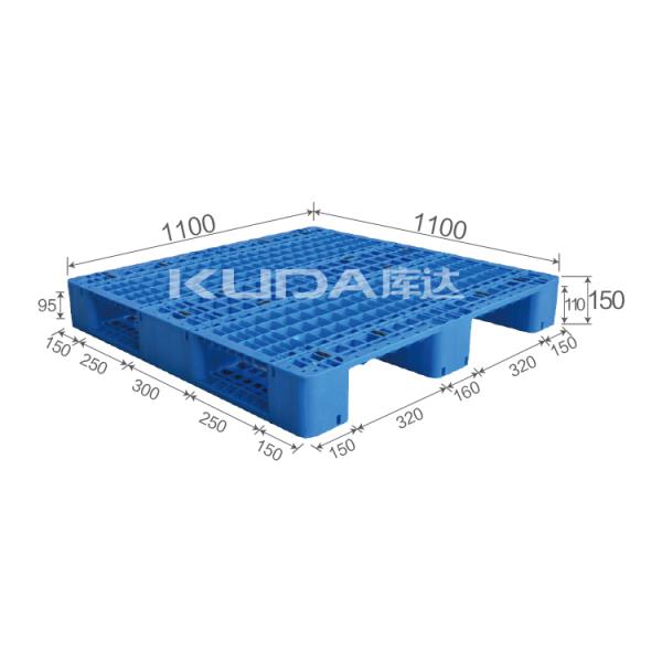 Buy Warehouse export used 1111C Grid sichuan words PLASTIC PALLET（BUILT-IN STEEL TUBE）from china at wholesale prices