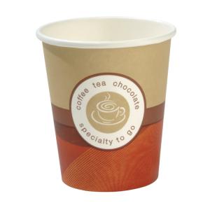 Goblet Coffee Drink Disposable Paper Cup New Designed Logo