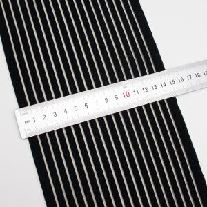 wholesale custom super wide 15cm black fish silk transparent elastic waist band