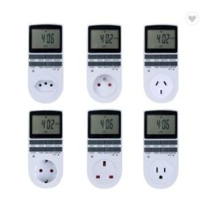 24h 7day Week 220V LCD Large Display Plug-in Programmable Digital Timer