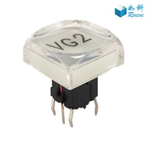 China Pro Audio and Video illuminated 12mm Clear Button Switch on sale