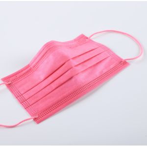 Medical disposable non woven pink dental surgical face mask