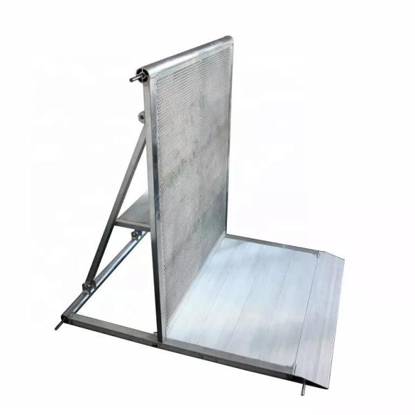 Buy Aluminum Stage Mojo Crowd Control Barriers Metal Panel Barriers With Lock Safety Barricade at wholesale prices