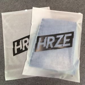 Custom Printed Matte Frosted Slider Waterproof Pe Zip Plastic Bag For Baby