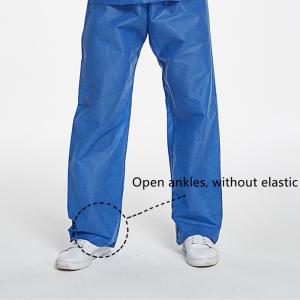 Sterilized Surgeon Scrub Suit Non Woven Dental Scrub Suit 3 Layer SMS Material