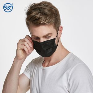 Factory wholesale face masks of 50 pack disposable mask-black medical disposable