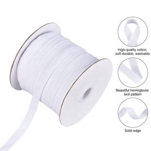 Sustainable Recycled Woven Polypropylene Webbing Cotton Twill Tape Ribbon