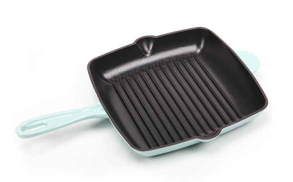 Buy 10'' Enameled Cast Iron Grill Pan at wholesale prices