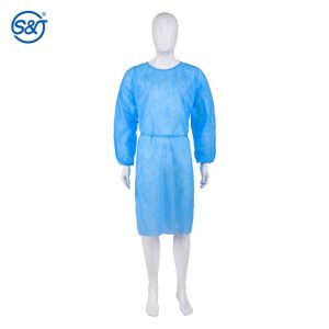 Visitor Isolation Ppe Aami Level2 Protective Hospital Gowns Disposable Gown with