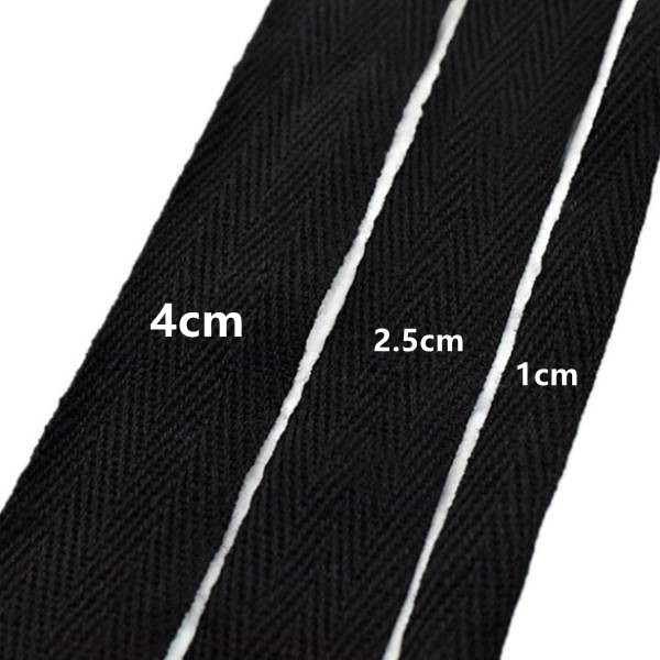 Buy Woven Webbing Custom Herringbone Twill Plain Cotton Webbing 1cm Twill Webbing at wholesale prices