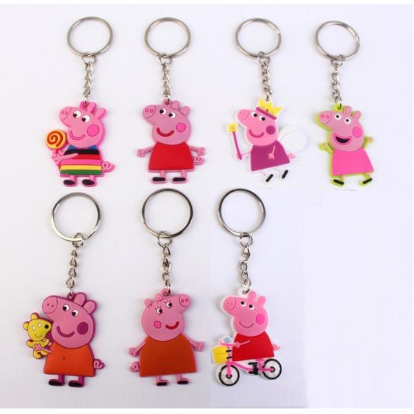 Buy Normal Packing Pvc / Rubber / Silicone Rubber Keychain Lightweight at wholesale prices