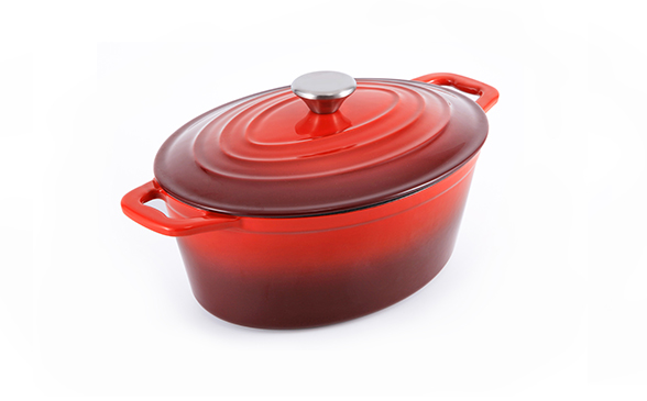 Buy 4.2 Quart/8.2 Quart Roaster Oval Enameled Cast Iron Casserole at wholesale prices