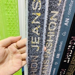 Custom Printed Brand Fashion Label Nylon Woven Knitted Jacquard Ribbon Soft