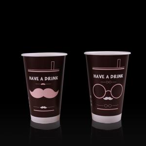 Mustache glasses wholesale paper milk tea coffee cups