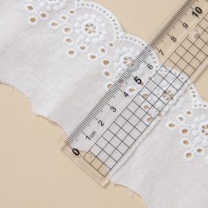 Custom Elastic Embroidery Milk Silk Lace Fabric Trimming Lace Sewing