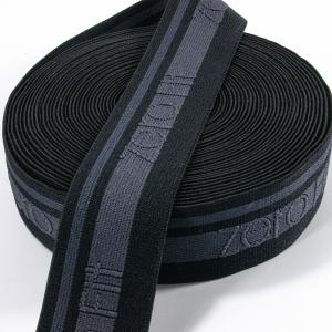 Customized design letter printed knitted Jacquard underwear elastic ribbon tape