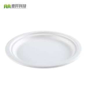 6 Inch 8 Inch 10 Inch Round Biodegradable Disposable Plate Compostable For Party