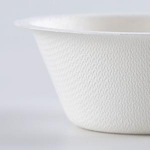 White Compostable Biodegradable Disposable Bowl Food Container