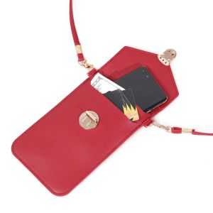 Mobile Phone Wallet Women's Tide Lock Messenger Pu Leather Women's Touch Screen