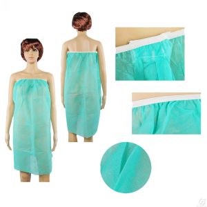 PP Disposable Spa Dressing Gown Strapless Massage Gown