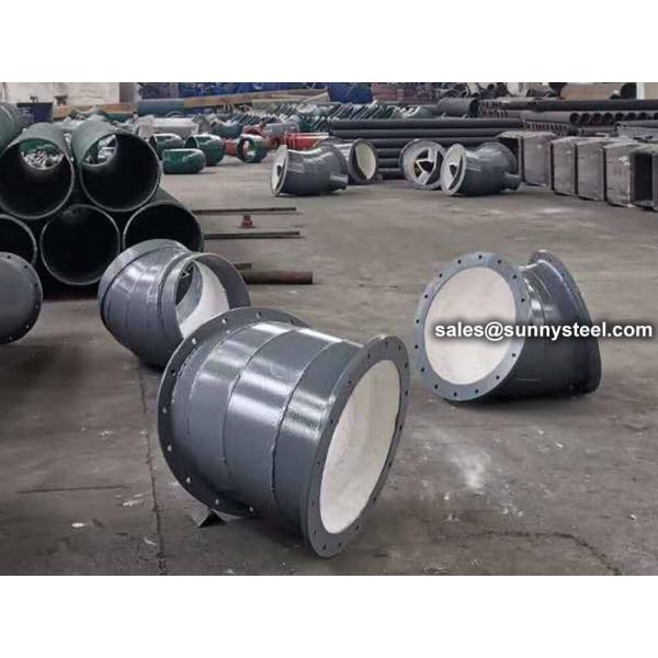 Buy High Alumina Ceramic Lined Conveying Wear Resistant Elbow at wholesale prices