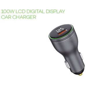 Quality 100W LCD DIGITAL DISPL AYCAR CHARGER for sale