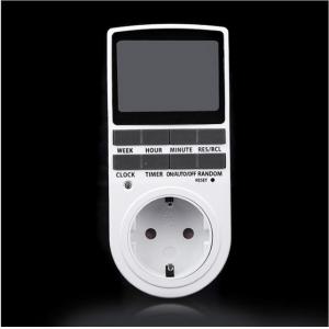 EU AU UK US Plug LCD Display Electronic Devices Plug-in Digital Timer Switch