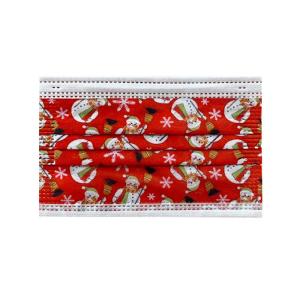 Customized Disposable Christmas Face Mask Printed Christmas Face Mask 3 ply