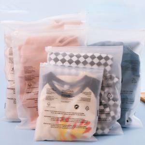 Custom Printed Matte Frosted Slider Waterproof Pe Zip Plastic Bag For Baby