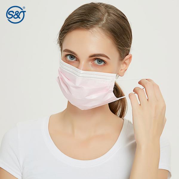 BFE99 High Quality Disposable Non Woven Face Mask Dual Bands Disposable Nose