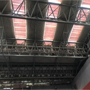 steel structure large span roof truss warehouse stadium