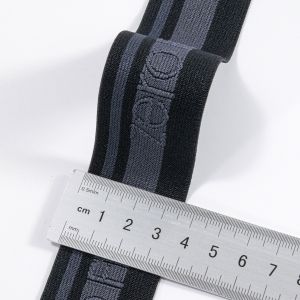 Weaving elastic webbing custom design jacquard pattern nylon woven elastic waist