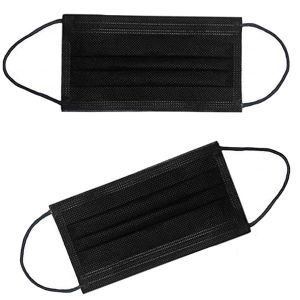 S&J 4 ply Black Face Mask Type II Type IIR Black Facemask Marcarillas Disposable