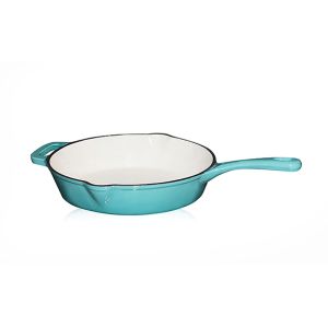 Quality 10'' Round Skillet In Enamelled Cast Iron for sale