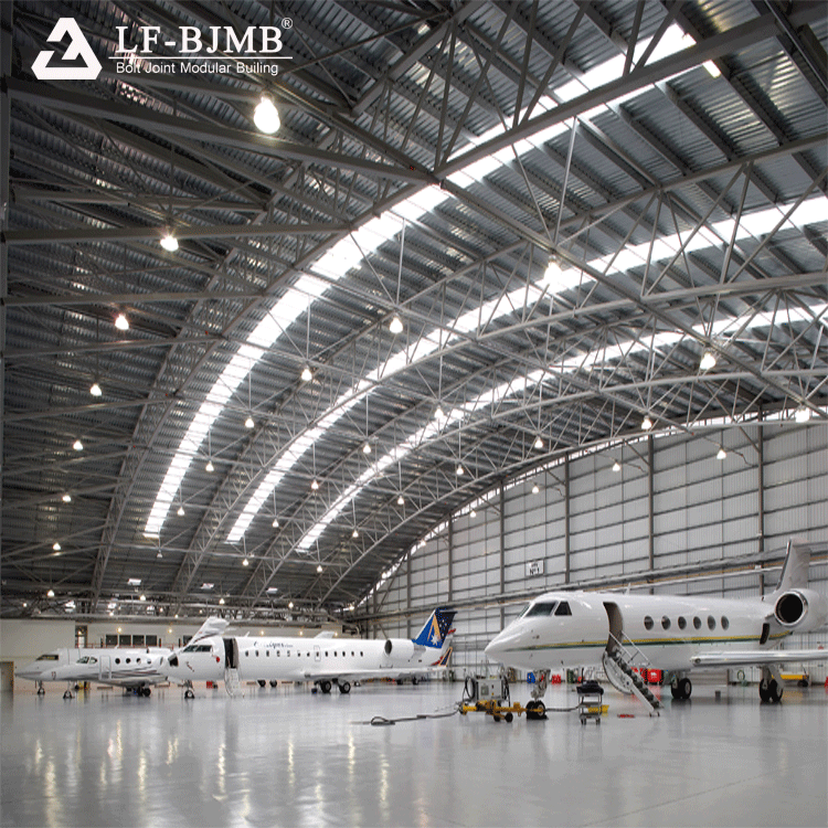 LF Fast Install Ligh Steel Structure Truss Plane/Helicopter/Aircraft hangar for