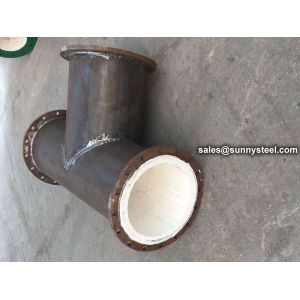 Ceramic Tile Lined Pipe Tee