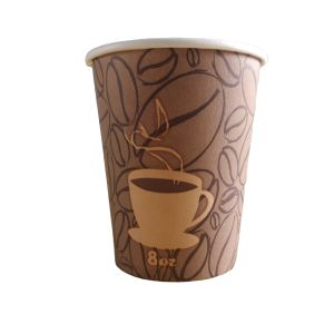 Eco Friendly Personalized Disposable Coffee Cups Customized 8oz