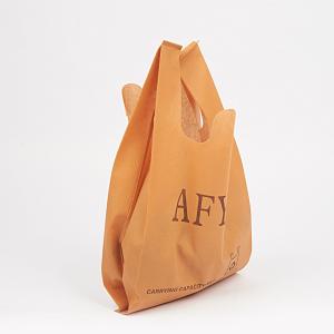 Customize PP Non Woven TNT Bags/Nonwoven Flat Bag/T-Shirt Bag Colored Blue