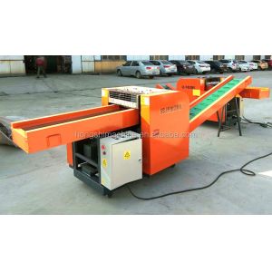 Textile shredder machine for cutting rag textile waste