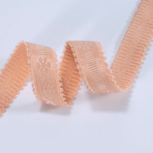 Custom stretch strap women jacquard anti slip lingerie bra strap 10mm Invisible