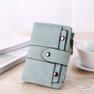 Wallet Spring And Summer Short Retro Matte Ladies Student Three-fold Small